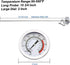 Efeng15“ Long cooking thermometer for oil or candy (2 Pack) with Pot Clip, 2" Dial Instant Read Turkey/Candy/Oil Thermometer for Frying,Cooking of Tall pots,Beef,Meat by Efeng