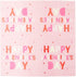 Sparkle and Bash 100-Pack Valentine’s Day Napkins - 5 x 5-Inch Folded Pink Paper - 3-Ply Soft Absorbent