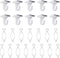 25 Pair Heavy Duty Suspended Aluminum Drop Ceiling Hooks, Metal T-Bar Track Clip Hanger Kit for Home Classroom Office &