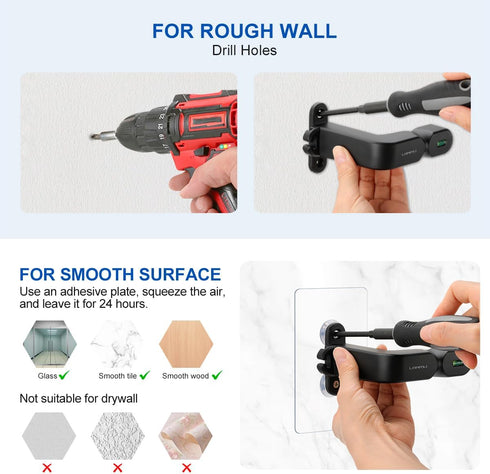 LANMU Upgraded Wall Mount Holder - Compatible with Shark IX141 IZ363HT IZ362H IZ562H Pet Cordless Vacuum