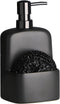 Dish Soap Dispenser - Kitchen Soap Dispenser with Sponge Holder Matte Ceramic
