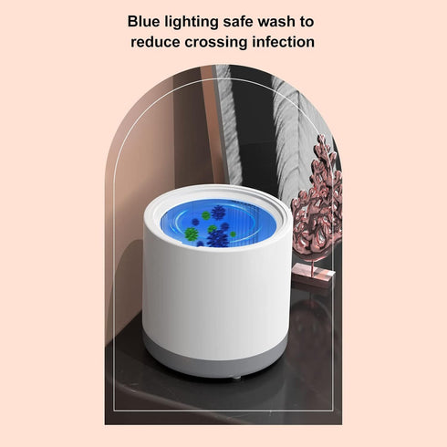 Portable 2 in 1 Mini Washing Machine, 6L Washer and Spin Dryer with Drain Basket for Apartment RV (US Plug)