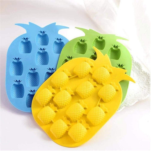 Chocolate Candy Silicone Mold for Strawberries, Pineapples, Apples, Flexible Baking Molds for Gummy Candies