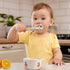 shopwithgreen Bamboo Kids Bowls Set, 4 Reusable Small Bowls with 4 Spoons & Forks, Dishwasher Safe