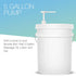 5 5 Bon Vital' Gallon Pail Pump, One-Hand Dispenser for Massage Lotion, Gel & Oil, Fits Gallon Buckets, Durable