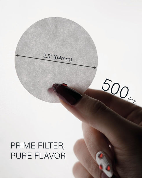 500-Count Replacement Paper Filters, Round Disposable Coffee Filters Compatible with Aeropress Coffee Makers