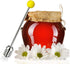 Stainless Steel Honey Dipper Stick - 6.3 Inch Honey Wand Server for Honey Pot, Dispense Drizzle Honey, Wedding Party