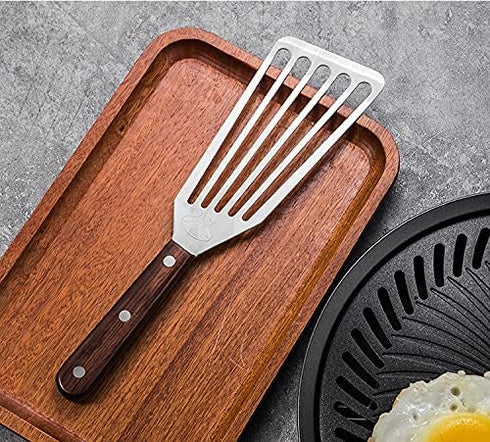 Fish Spatula - 2 Pack Stainless Steel Slotted Spatulas for Cooking, Flipping, Frying, Grilling