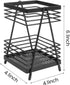 Kitchen Utensil Holder for Countertop, Wall Mounted Heavy-Duty Metal Organizer, Matte Black Design for Cooking Utensils