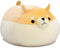 Stuffed Animal Storage Bean Bag Chair Cover for Kids Yellow Dog Shiba