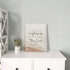 PHAMTE Modern Christian Wall Art, "As For Me And My House We Will Serve The Lord" Canvas Print, 11x14 Inch