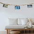 2PCS 86in Christmas Wood Bead Garland, Creative Wooden Garland for Rustic Country Holiday Decor, Natural Hanging Prayer
