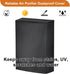 Dustproof Air Purifiers Cover for Storage, Universal Waterproof Cover for Home Appliances (Black)