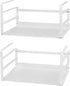 Nxconsu 2Pack Under Shelf Storage Basket Organizer, Hanging Holder for Cabinet, Pantry, Kitchen, White