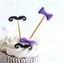 AUEAR Set of 4 Mini Bow-Ties Necktie Mustache Silicone Mold for Fondant Cake, Chocolate, Baking Tools, Pink