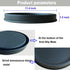 Lobolighting Black Round Decorative Serving Tray, Black Decorative Tray for Coffee Table Centerpieces Modern Farmhouse
