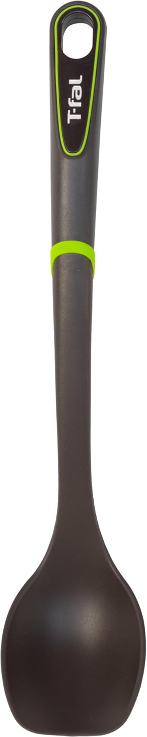 T-fal Ingenio High-Temp Nylon Cooking Spoon, Solid Black