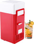 Mini Fridge for Bedroom, LED Mini USB Refrigerator, Car Mini Refrigerator, Can Refrigerate and Heat Drinking Cans Drinks Refrigerator(red)
