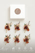 Ling's Moment 6pcs Boutonniere for Men, Artificial Flowers for Wedding Decor, Prom, Homecoming, Terracotta Orange