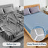 Sopito Adjustable Bed Sheet Straps, 2pcs/White, Max Stretch 29.5 in to 82.7 in, Non-Slip Holder Clips for Beds