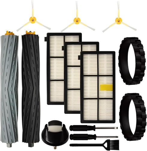Replacement Parts for iRobot Roomba 800 900 Series, Tires, Wheel Caster, Side Brush, Main Roller Brush with Tools