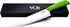Vos Ceramic Chef Knife, 8 Inch with Protection Cover, Lightweight Zirconia Blade, Green