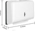 AILELAN Paper Towel Dispensers, Commercial Toilet Tissue Dispensers Wall Mount Paper Towel Holder Multifold/C-Fold Paper Towel Dispenser for Kitchen and Restroom Decor (White)
