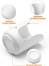 Bathroom Cup Dispenser - 3oz-4oz Ceramic Paper Cup Holder for Countertop, Mouthwash Dixie Cups Accessories