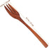 Wooden Fork Stirring Fork Wood Serving Utensils Camping Cooking Utensils Spaghetti Os Fruit Salad Fork Silicone Fork - Fork Grilling Tools Wooden Kitchenware Filter Spoon Noodle by Mikinona