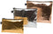 LOQI Metallic Zip Pockets, Gold, Silver, Rose Gold