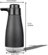 15fl.oz AIKE Liquid Soap Dispenser for Dish and Hand Soap Matte Black