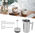 Stainless Steel Insulated Coffee Press, 800ML French Press Coffee Tea Maker, Rust-Free & Dishwasher Safe