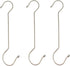 Maydahui 5 PCS Extra Long 16 inch S Shaped Hooks, Stainless Steel Large Size Silver Hanger