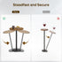 ET30BR YATINEY Round Side End Table for Small Spaces, Pedestal Style Martini Drink Side Table in Living Room, Bedroom