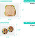 Reusable Sandwich Bags & Snack Bags Set, 8 Pack, 100% Silicone Ziplock Food Storage Containers, Dishwasher Safe