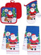 Christmas Kitchen Towel Set - 5 Piece with 2 Towels, 2 Pot Holders & 1 Oven Mitt (Santa Claus)