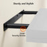 15 7 Inch Set 2 AMADA HOMEFURNISHING Floating Shelves Wall Mounted, x Wall Shelves for Bathroom, Bedroom, Living Room