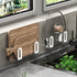 Self Adhesive Stainless Steel Pantry Organization Rack for Cutting Board Storage, Pot Lid Holder