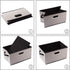 PRANDOM 3-Pack Foldable Storage Bins for Closet, Decorative Fabric Storage Baskets with Leather/Metal Handles, Light