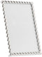 Lawrence Frames Rope Design Metal Frame, 4x6, Silver