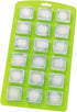 HIC Kitchen Silicone Ice Tray, 18-Hole, Non-Stick, Makes 18 Square Cubes