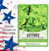 2 Summer, Gardeners Basics, Green Leaf Lettuce Seeds for Planting - (Black Seeded Simpson Variety) Heirloom, Non-GMO
