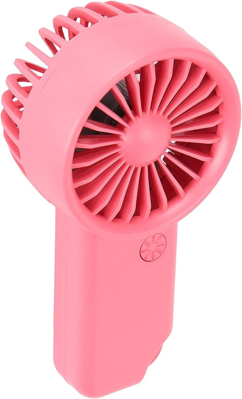 ASHATA Handheld Mini Fan, USB Rechargeable 3 Speed Portable Fan, Battery Operated Mini Fan with Carabiner or Home, Office, Outdoor(red) by ASHATA