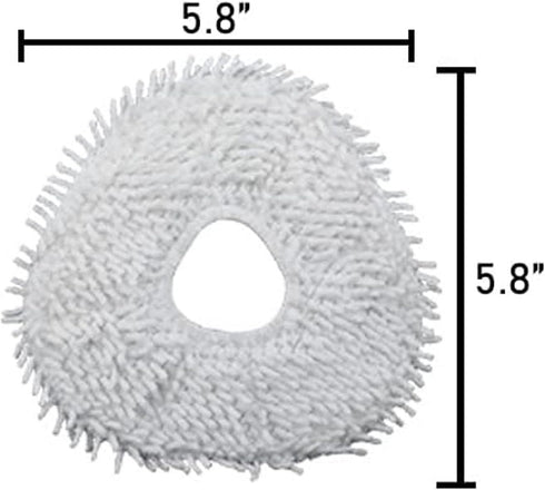 Replacement Parts Kit for Narwal Freo Robotic Vacuum Cleaner, 2 Hepa Filters, 2 Side Brushes, 2 Mop Pads
