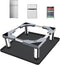 Mini Fridge Stand with Silicone Mat, Adjustable Universal Stand Base with 4 Sturdy Feet, 24''x 24'' Mini Fridge Drip Pan
