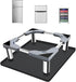 Mini Fridge Stand with Silicone Mat, Adjustable Universal Stand Base with 4 Sturdy Feet, 24''x 24'' Mini Fridge Drip Pan