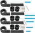 Motorcycle Aluminum Mounting Bracket Kit Tube Clamp 4Pcs 0.75" 1" 1.25" Bullbar Roof Rack Roll Cage Horizontal Bar Clamp Mounting Kit fit for Trucks Car ATV Motorcycle Truck