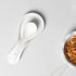 Large Porcelain Spoon Rest, Utensil Holder for Kitchen Counter, Dishwasher Safe (White)