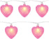 8.5FT Valentines Day Heart String Lights Plug in, Pink LED Heart Lights for Indoor Outdoor Decor, Connectable Valentine
