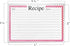 3x5 Recipe Card Protectors - 100 Count Recipe Card Covers, Index Card Sleeve